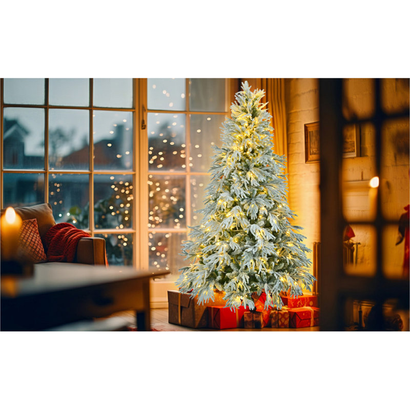 B&m pre lit christmas tree outlet